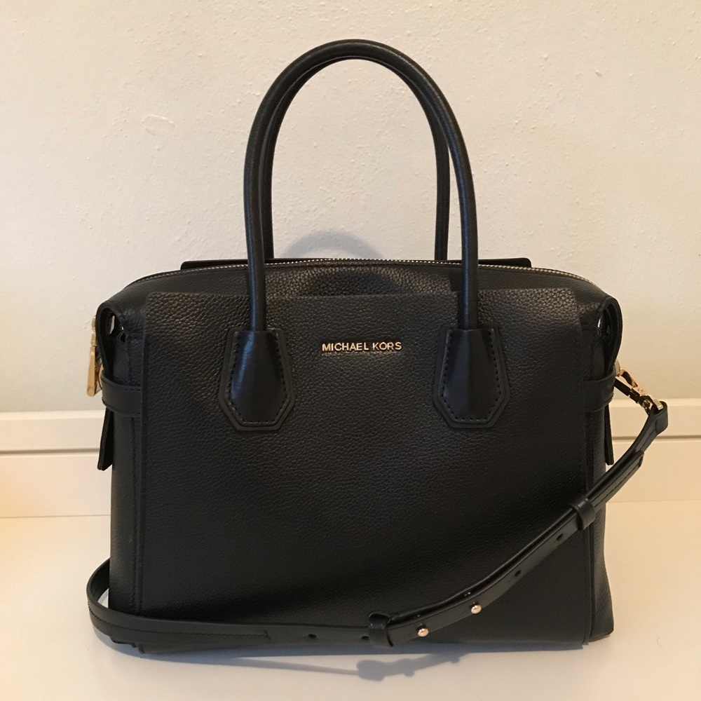 Michael Kors -Mercer belted leather satchel